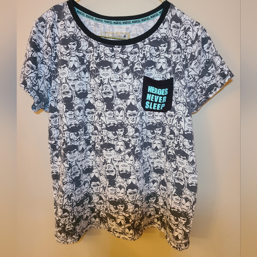 Marvel Comics heros Tee